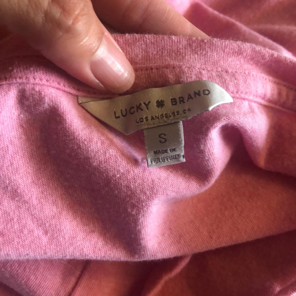 Lucky Brand Tie Front Tee - Picture 7 of 8
